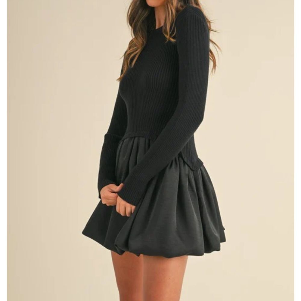 Mable/Anthropologie Avara Bubble Skirt Mini Dress - Picture 2 of 5